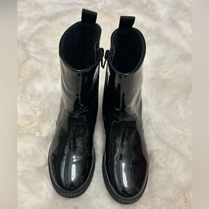 H&M Glossy Black Ankle Boots